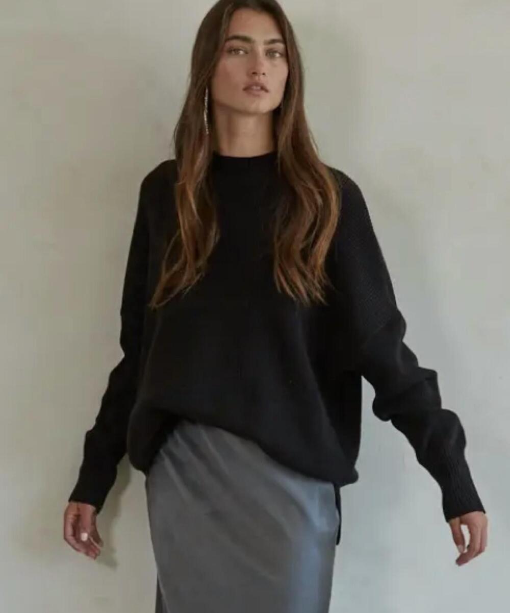 NEW BY TOGETHER riley sweater in black